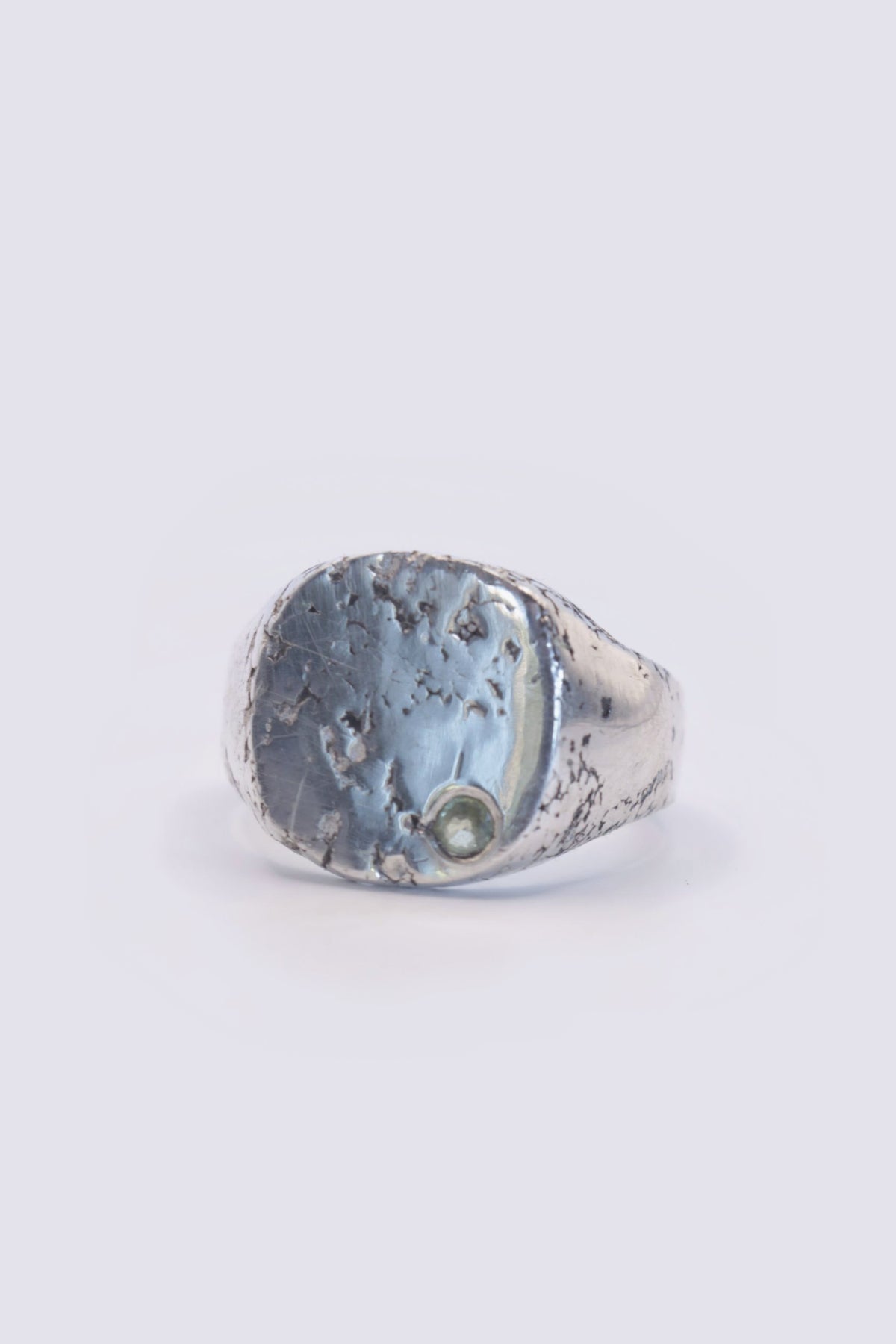 soft green parti sapphire