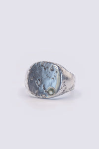 soft green parti sapphire