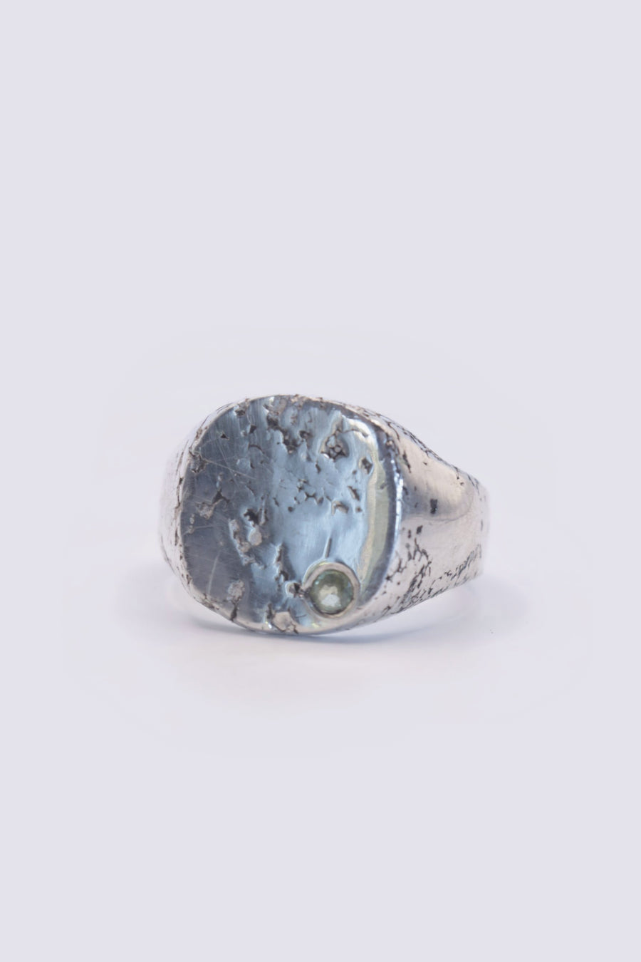 soft green parti sapphire