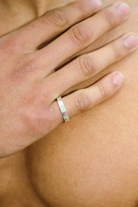 thin band w/ topaz, ruby and cz